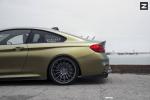 BMW M4 Coupe Matte Gold on Zito Wheels 2016 года